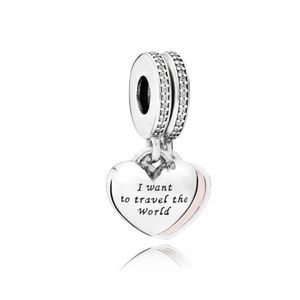 Pandora “With you I want to travel the world”charm